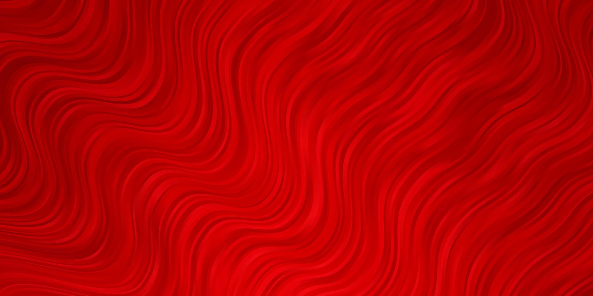 fond de vecteur rouge clair avec illustration abstraite de lignes pliées avec modèle d'arcs dégradés pour votre conception d'interface utilisateur