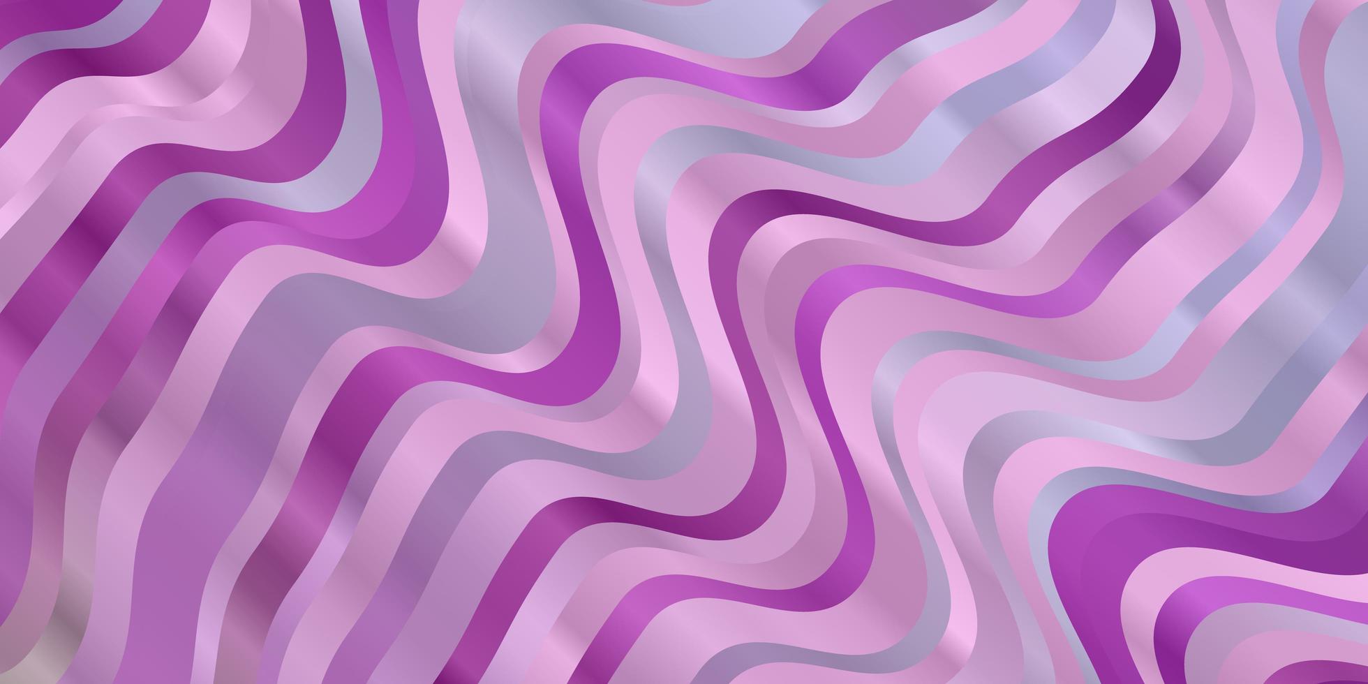 fond de vecteur rose violet clair avec des lignes pliées illustration colorée avec motif de lignes courbes pour les brochures dépliants
