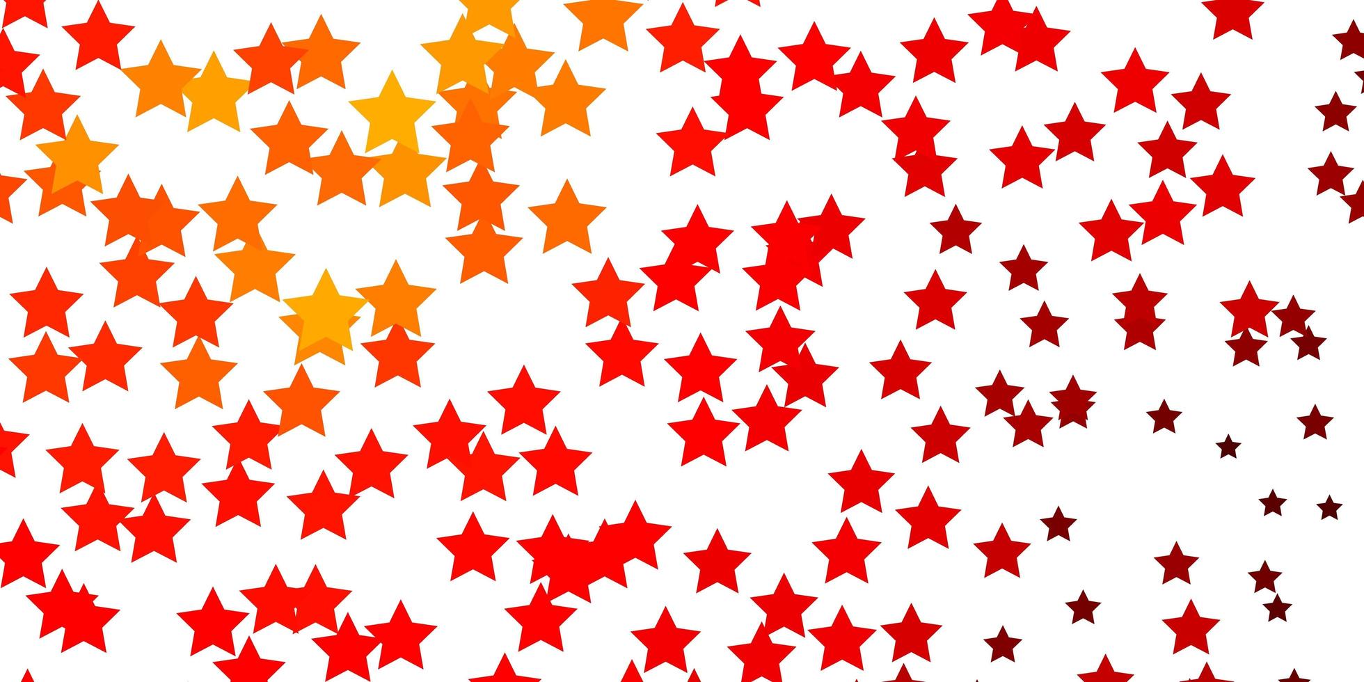modèle vectoriel orange clair avec des étoiles au néon brouiller le design décoratif dans un style simple avec un design d'étoiles pour la promotion de votre entreprise