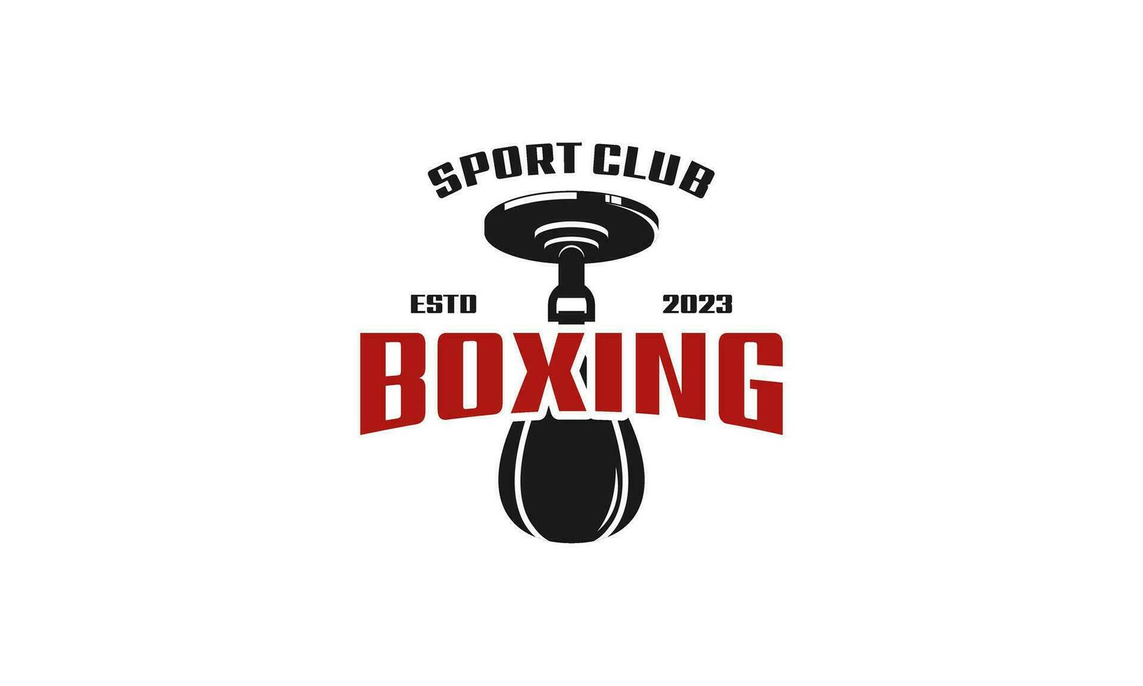 boxe logo conception modèle vecteur