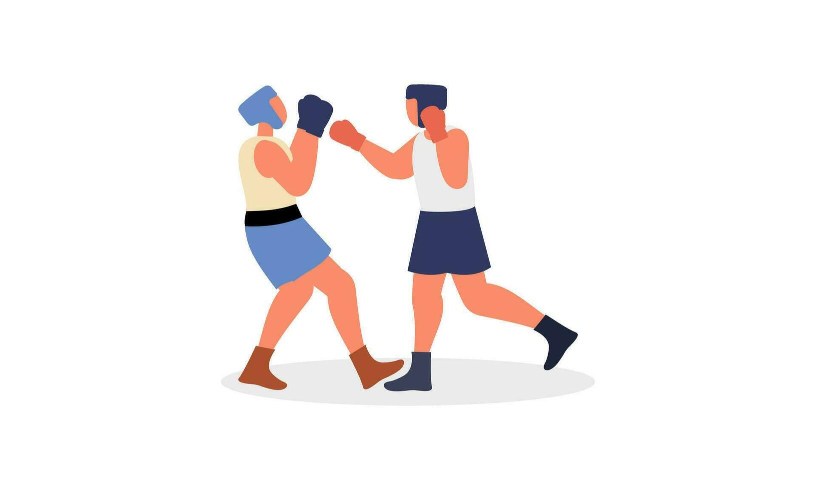 boxe sport illustration concept vecteur