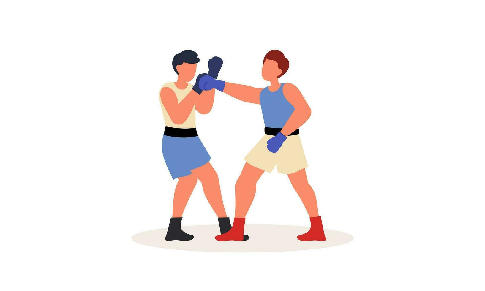 boxe sport illustration concept vecteur