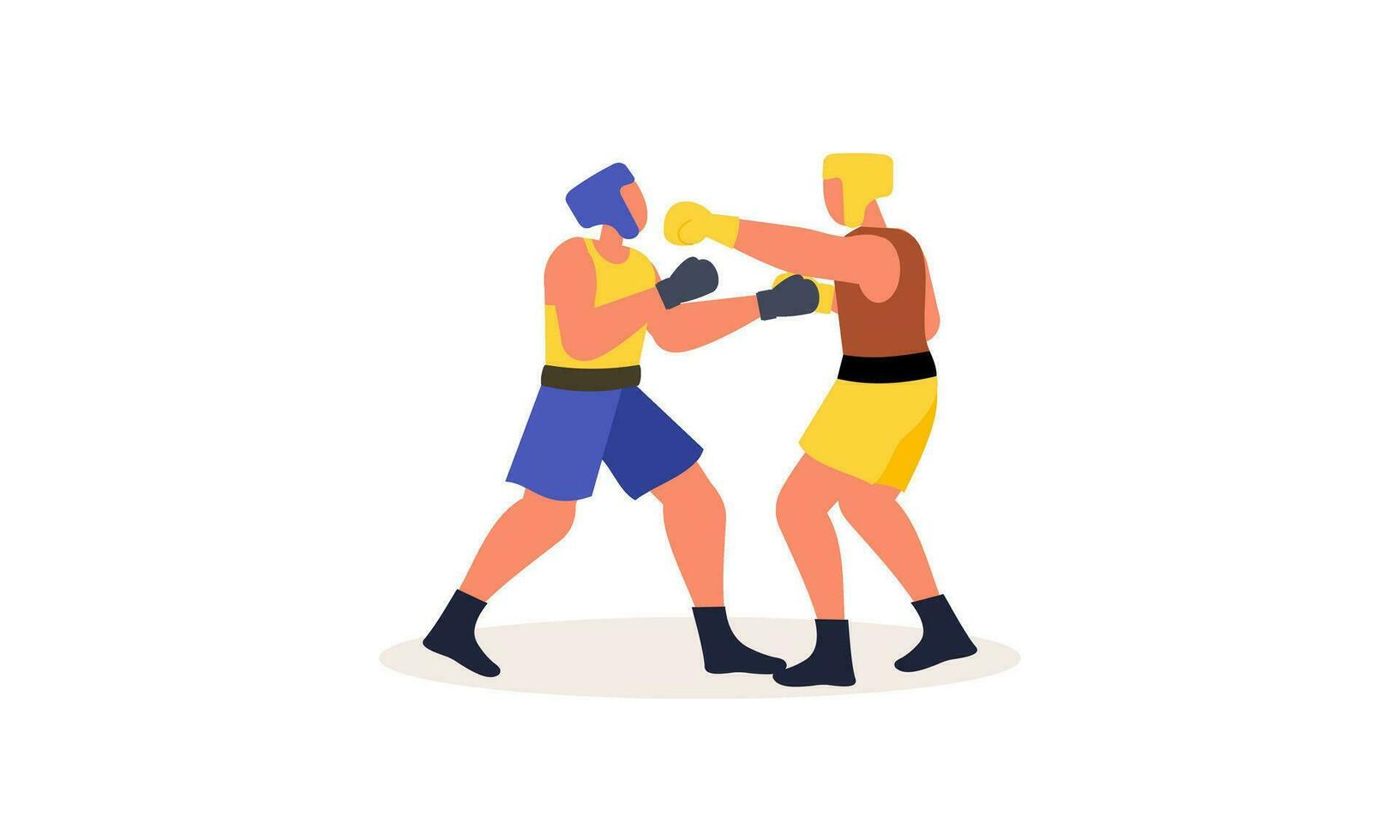 boxe sport illustration concept vecteur