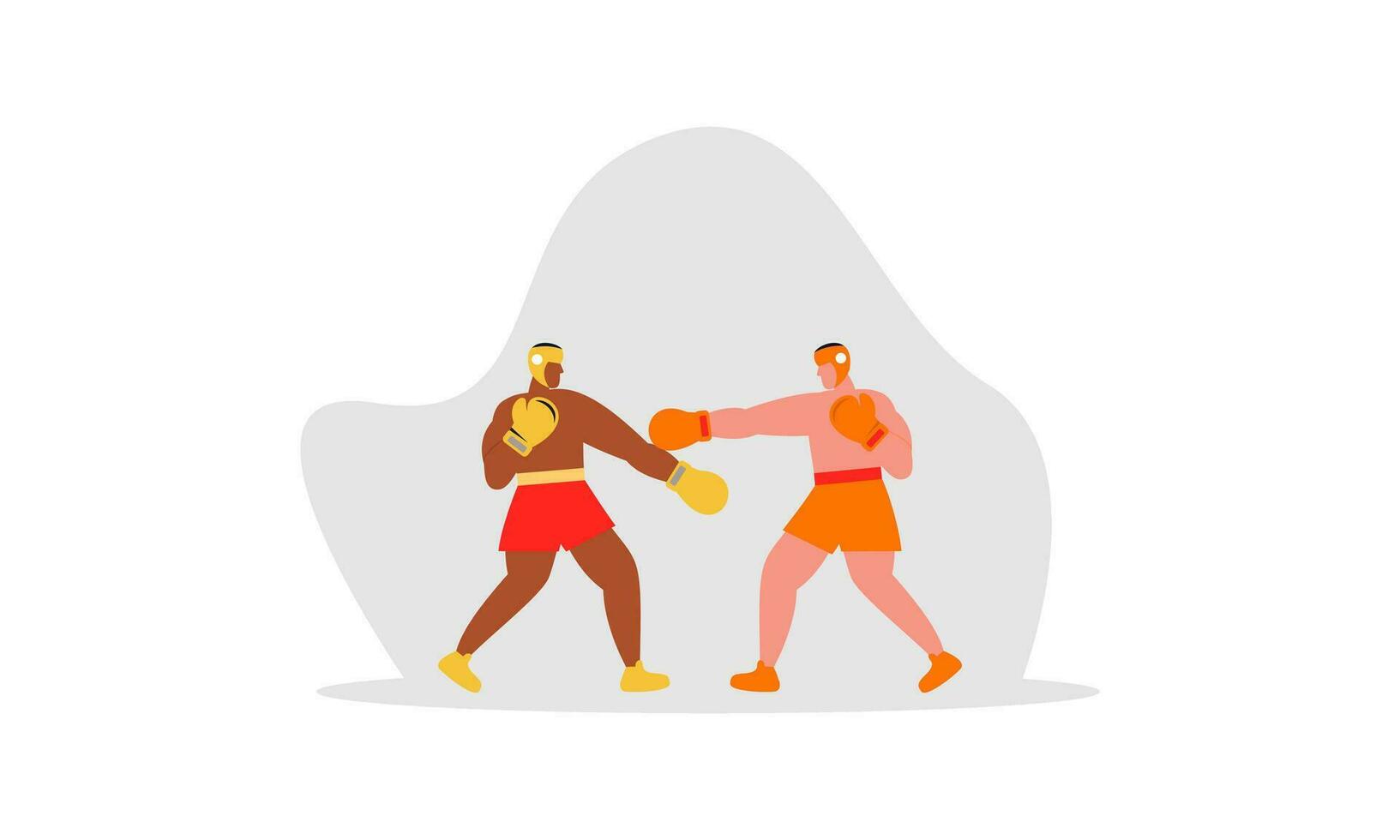 boxe sport illustration concept vecteur