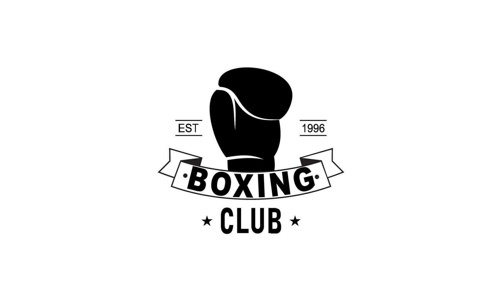 boxe logo conception modèle vecteur