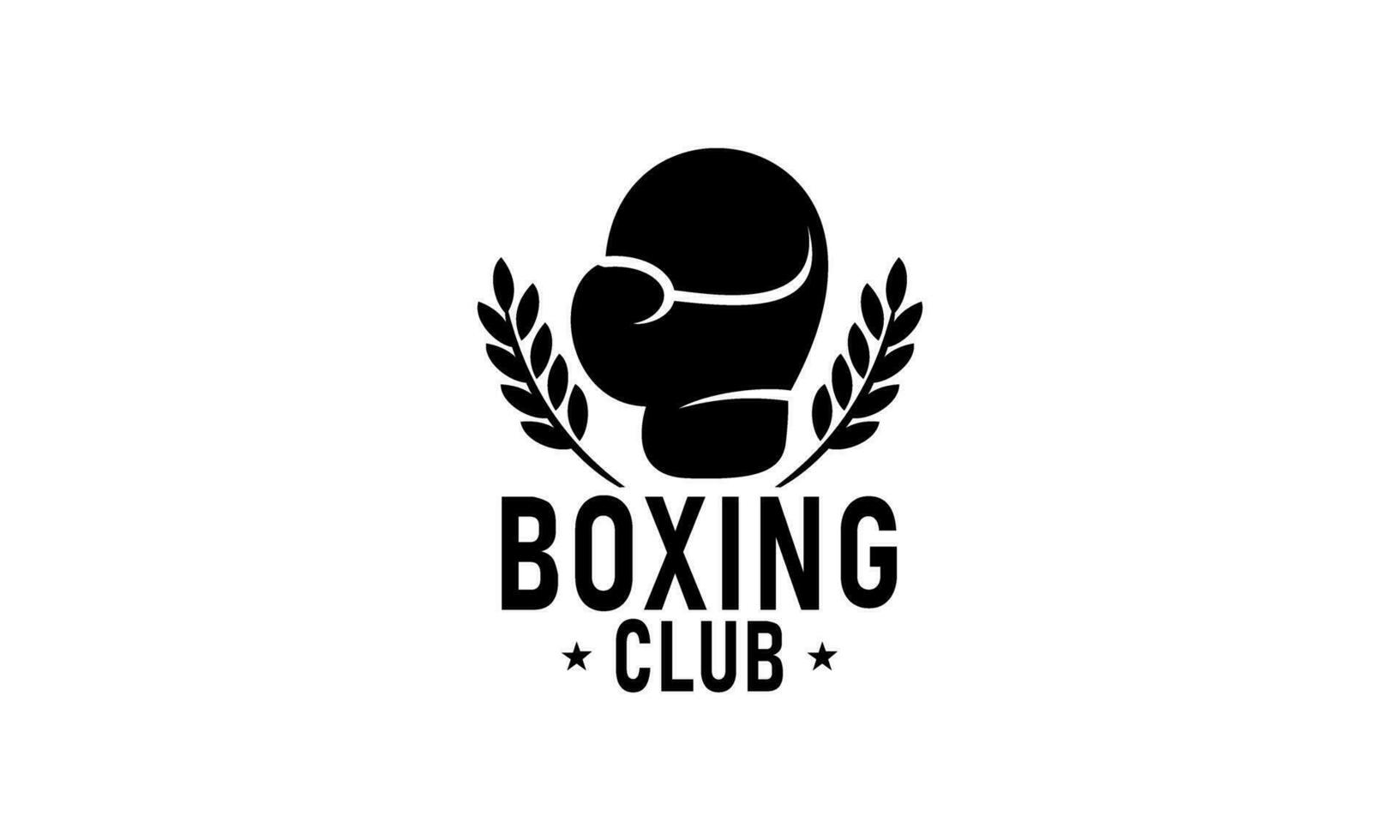 boxe logo conception modèle vecteur