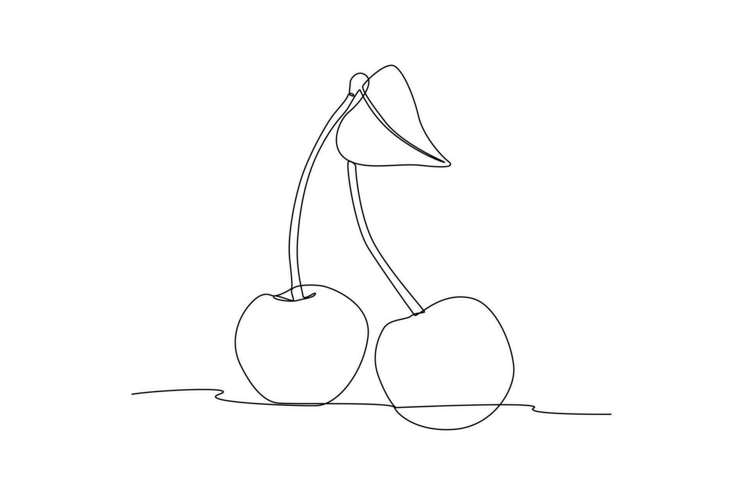 Célibataire un ligne dessin des fruits concept. continu ligne dessiner conception graphique vecteur illustration.