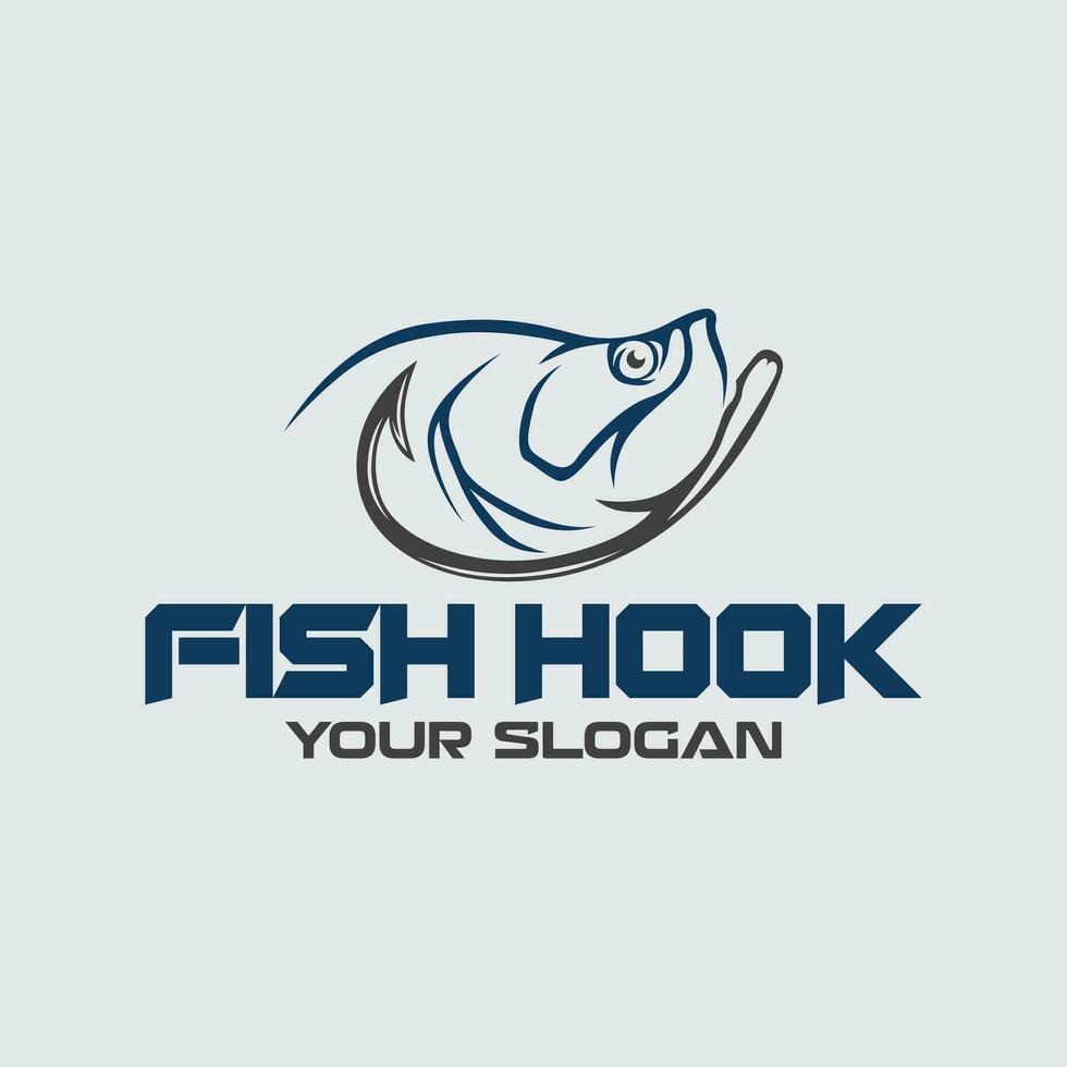 vecteur logo tarpon crochet pêche