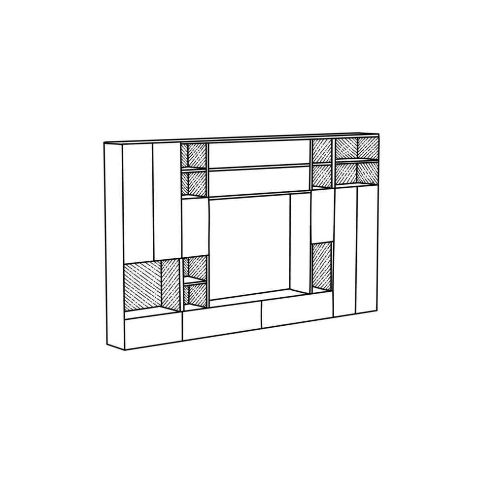 ancien étagère icône minimaliste vecteur logo conception modèle, vecteur illustration de haute qualité style Icônes