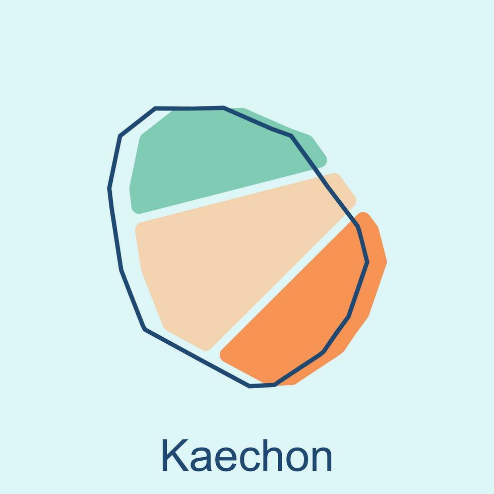 vecteur carte de kaechon moderne contour, haute détaillé vecteur carte Nord Corée illustration vecteur conception modèle, adapté pour votre entreprise