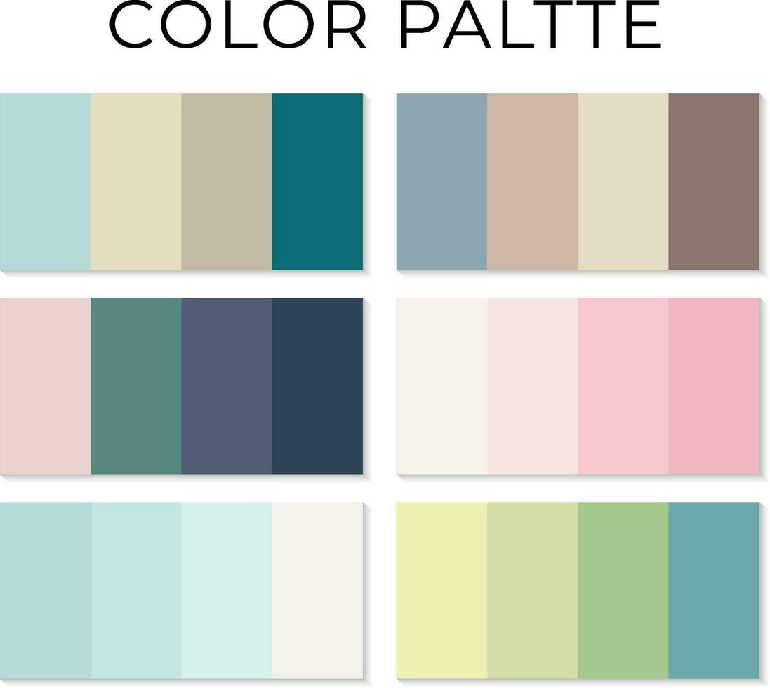 gratuit vecteur pastel couleurs palette