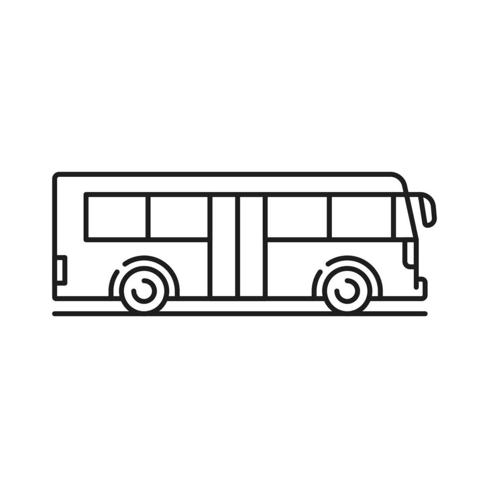 passager tour autobus emblème, sprinter transport signe vecteur