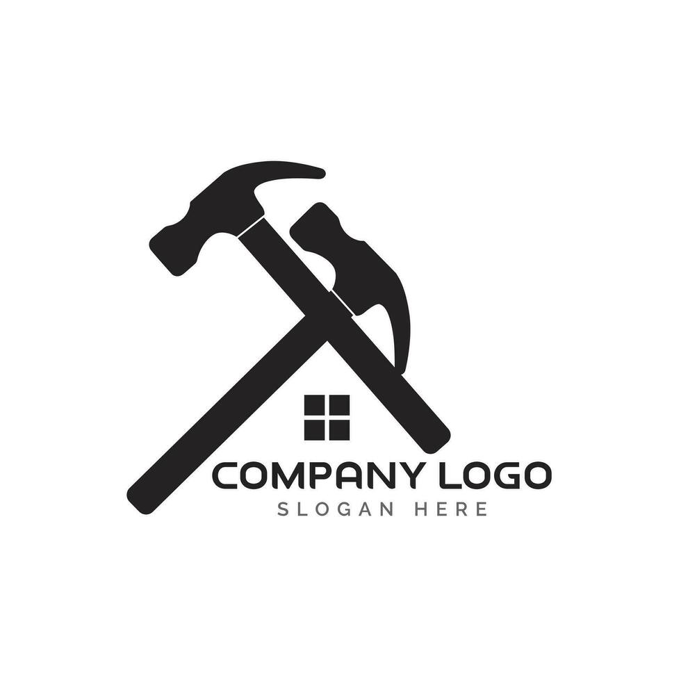 construction entreprise logo modèle conception vecteur illustration