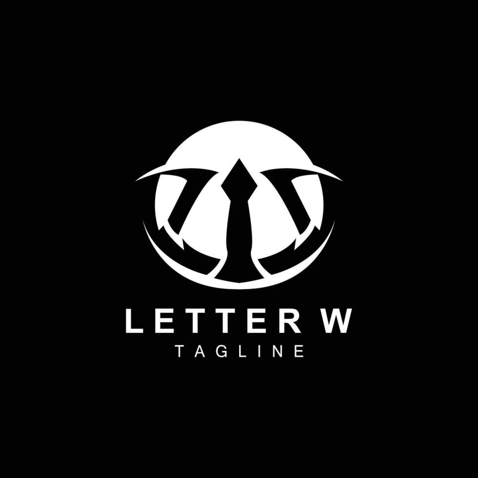 w lettre logo, alphabet initiale vecteur, Facile logotype conception, icône symbole modèle illustration vecteur