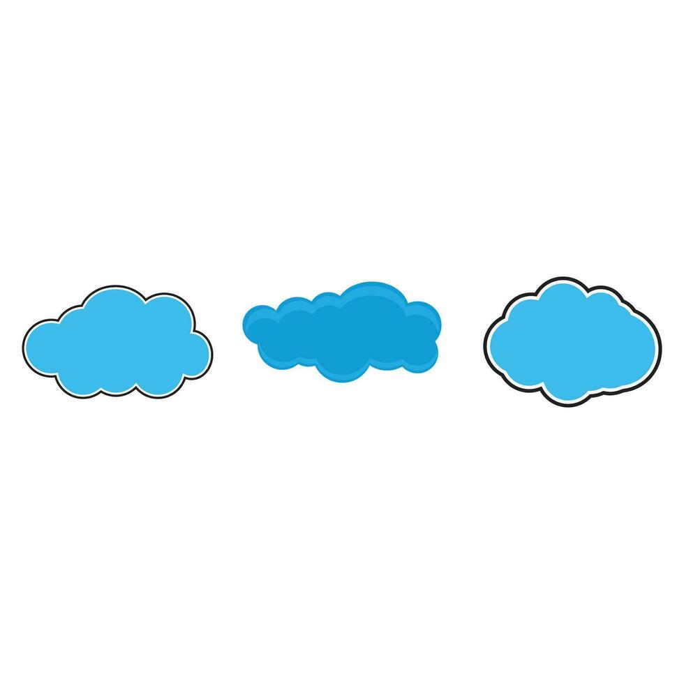 nuage illustration logo icône vecteur plat conception