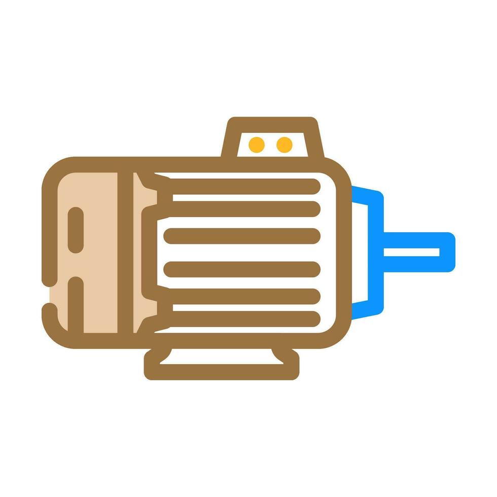 électrique moteur électrique ingénieur Couleur icône vecteur illustration