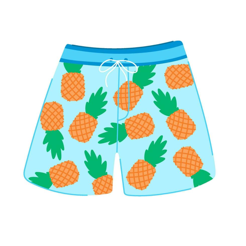 bikini maillot de bain Hommes dessin animé vecteur illustration