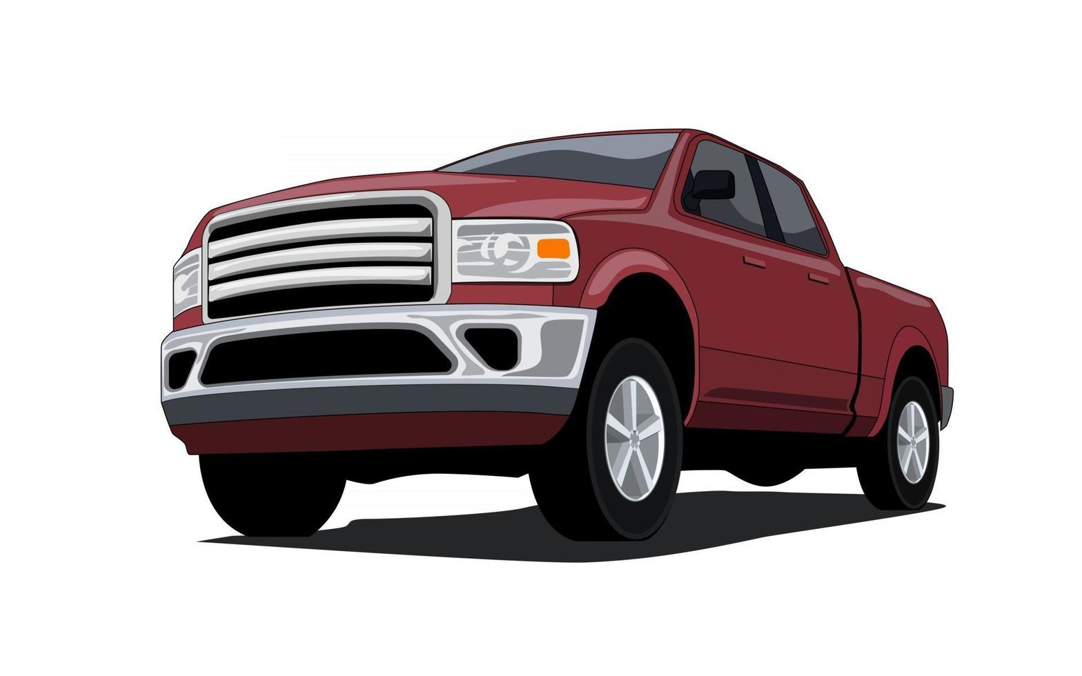 illustration vectorielle de camionnette vecteur