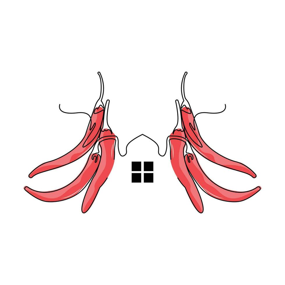 le Chili logo, chaud épicé le Chili vecteur, ferme jardin conception, symbole modèle Facile illustration vecteur