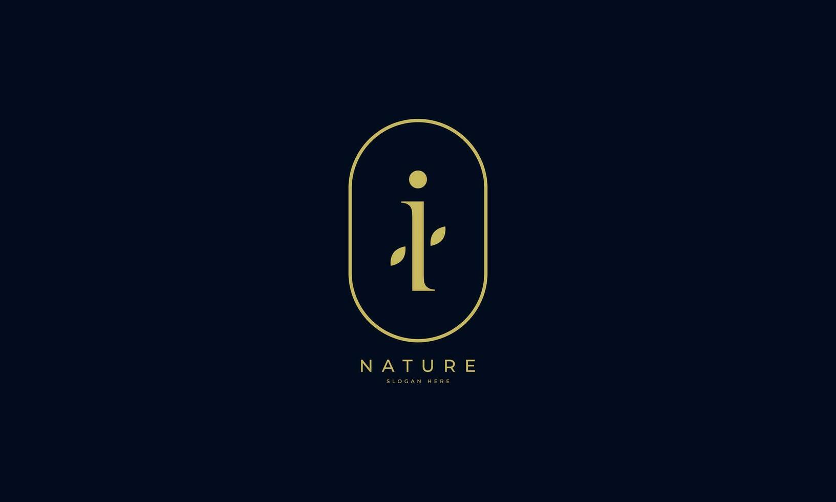 dernier je icône Naturel et biologique logo moderne conception. Naturel logo pour l'image de marque, entreprise identité et affaires carte. vecteur