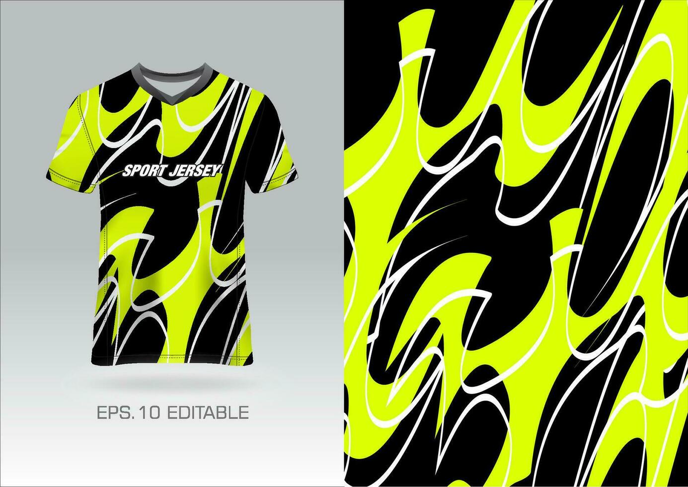 Jersey sport T-shirt vecteur modèle conception