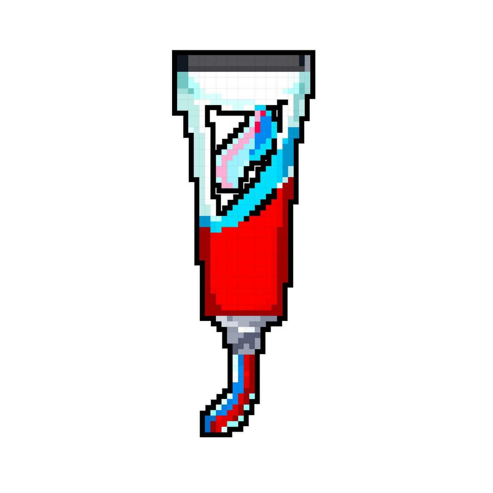 se soucier dentifrice Jeu pixel art vecteur illustration