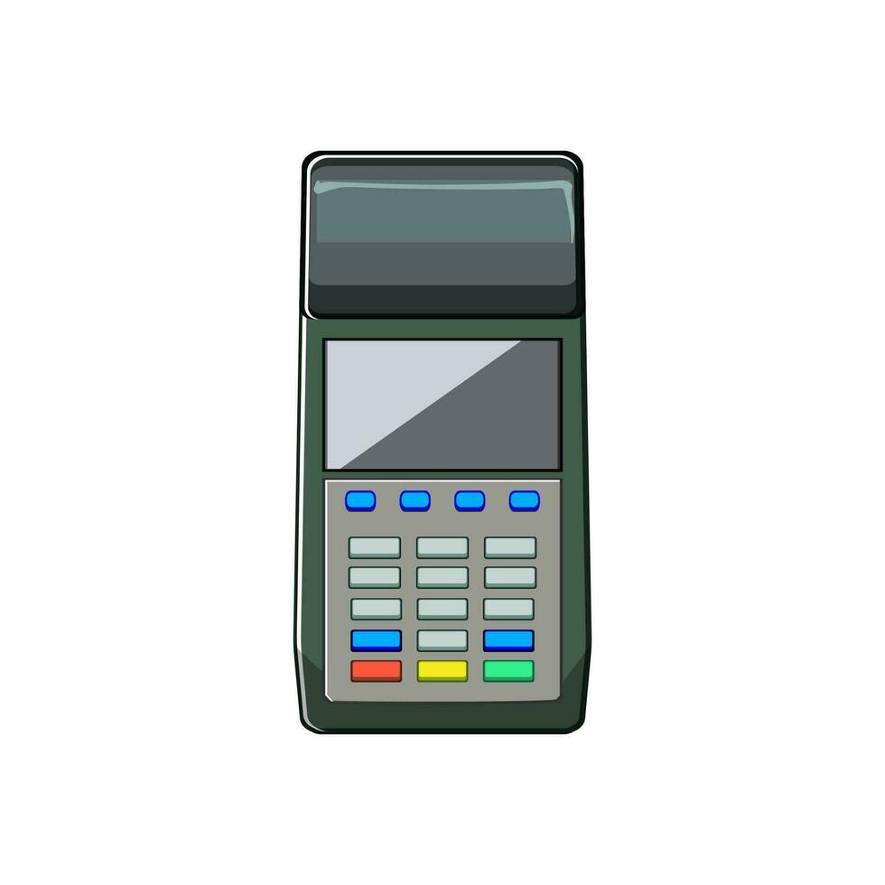 Payer pos Terminal dessin animé vecteur illustration