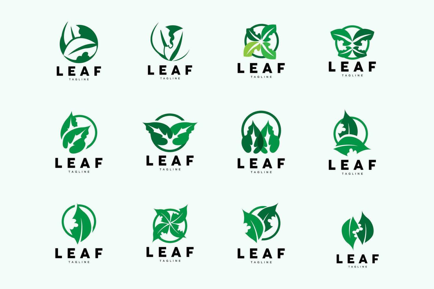 vert feuille logo, écologie Naturel plante vecteur, la nature conception, illustration modèle icône vecteur