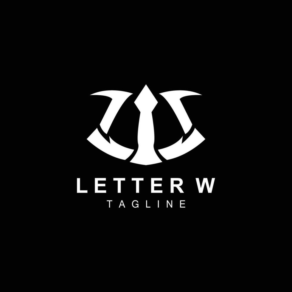 w lettre logo, alphabet initiale vecteur, Facile logotype conception, icône symbole modèle illustration vecteur