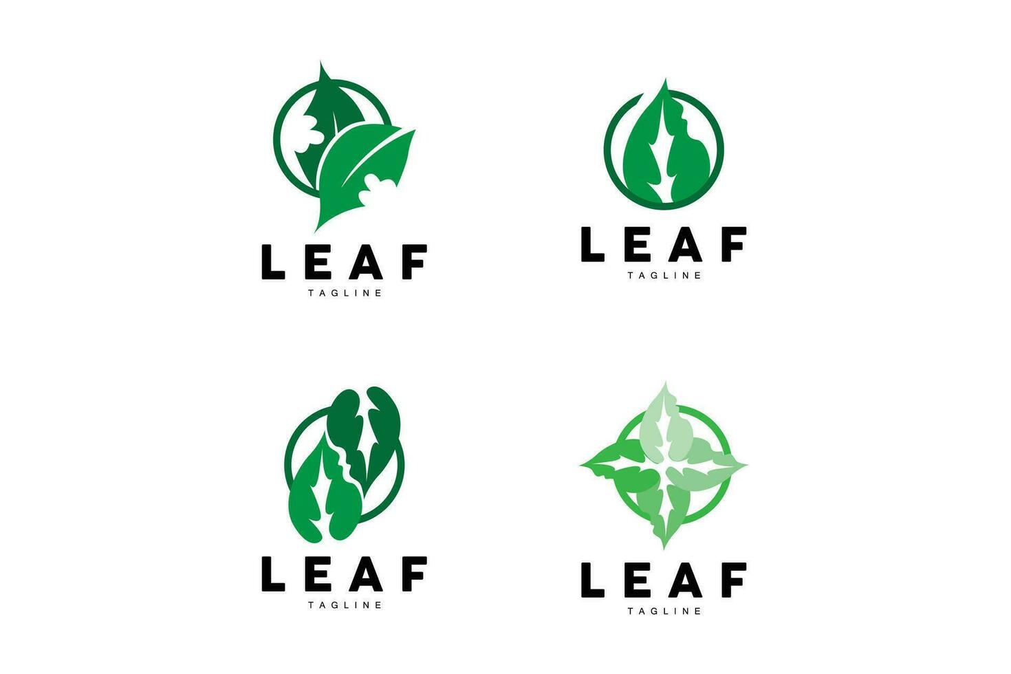 vert feuille logo, écologie Naturel plante vecteur, la nature conception, illustration modèle icône vecteur