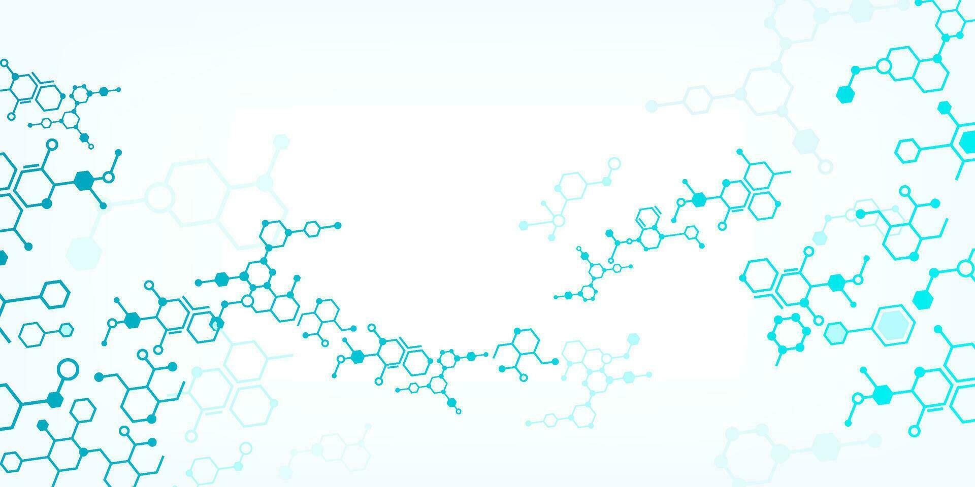 molécule structure arrière-plan, moléculaire modèle vecteur