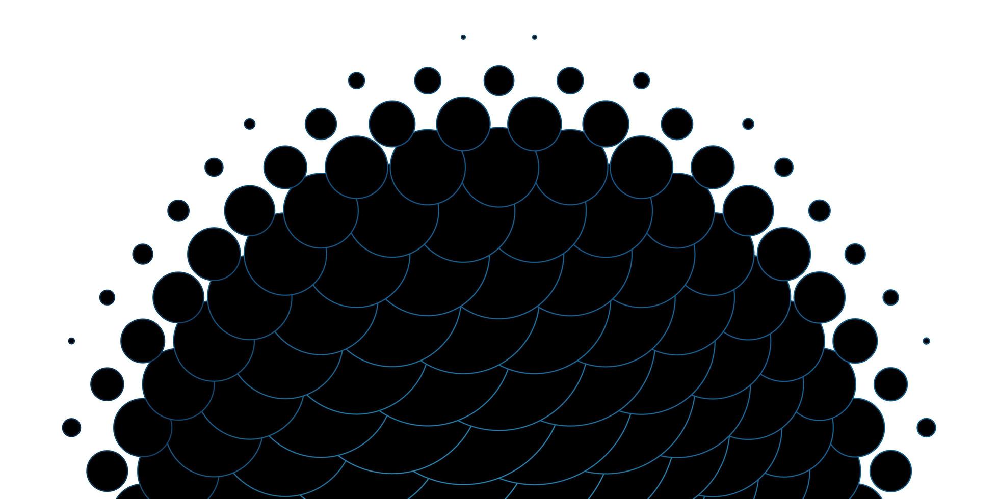 disposition vectorielle bleu clair avec illustration de formes de cercle avec ensemble de sphères abstraites colorées brillantes pour les annonces commerciales vecteur