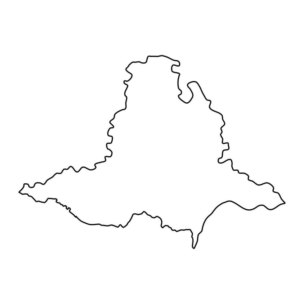 Sud morave Région administratif unité de le tchèque république. vecteur illustration.