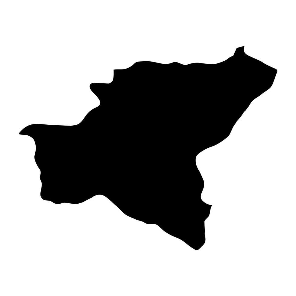bitlis Province carte, administratif divisions de Turquie. vecteur illustration.