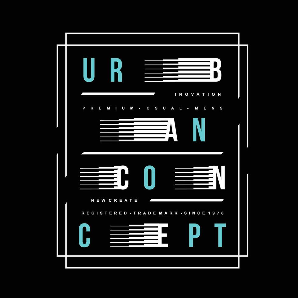 Urbain concept vecteur t chemise imprimer, typographie graphique conception, et autre utilisation