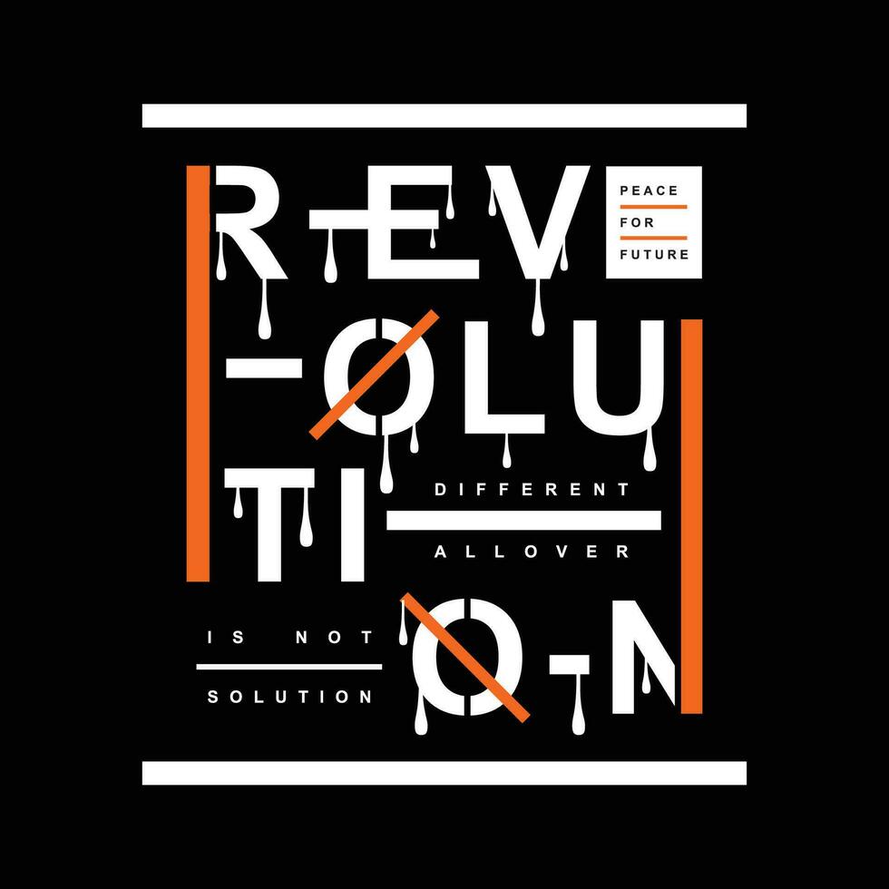 révolution caractères typographie conception vecteur, graphique illustration, pour t chemise vecteur