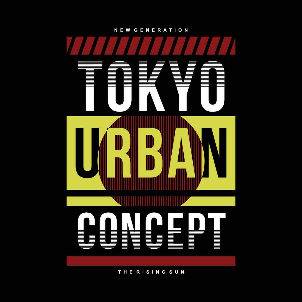 tokyo Urbain concept graphique typographie vecteur, t chemise conception, illustration, bien pour décontractée style vecteur