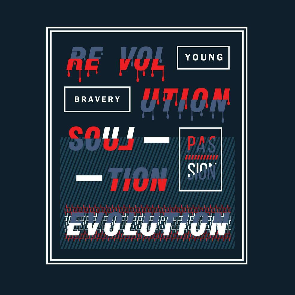 révolution slogan graphique typographie, mode t chemise, conception vecteur, pour prêt imprimer, et autre utilisation vecteur