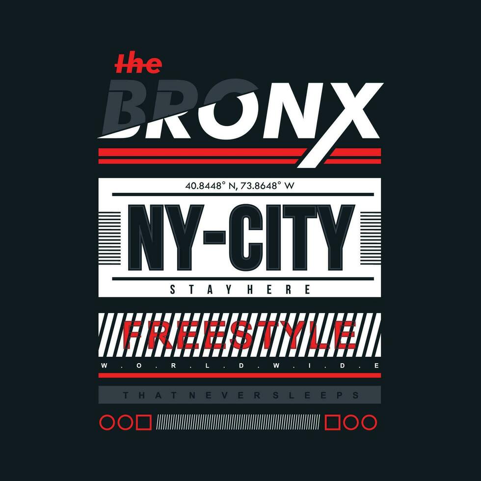 le bronx vecteur t chemise imprimer, typographie graphique conception, et autre utilisation