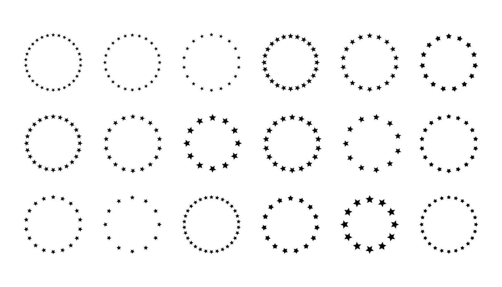 étoiles dans cercle icône vecteur illustration graphique conception