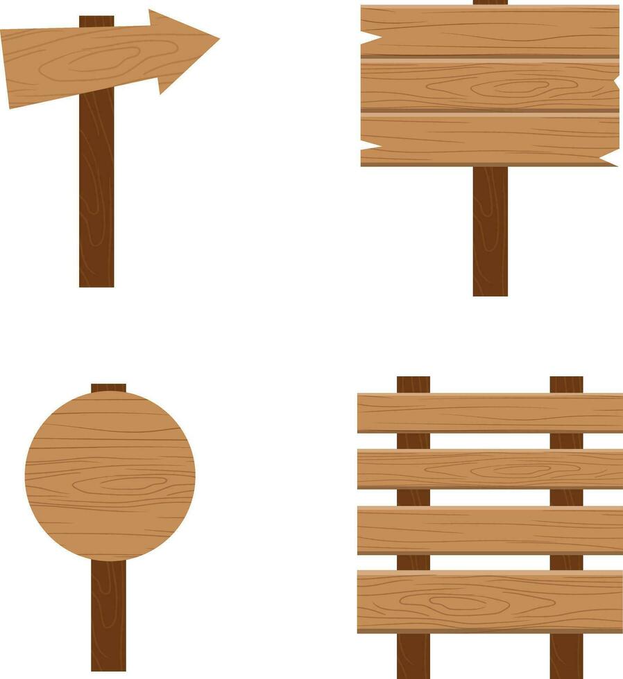 pendaison en bois planche. texture panneaux Stock vecteur illustration. rustique conseil, planche avec lieu. rural Contexte.