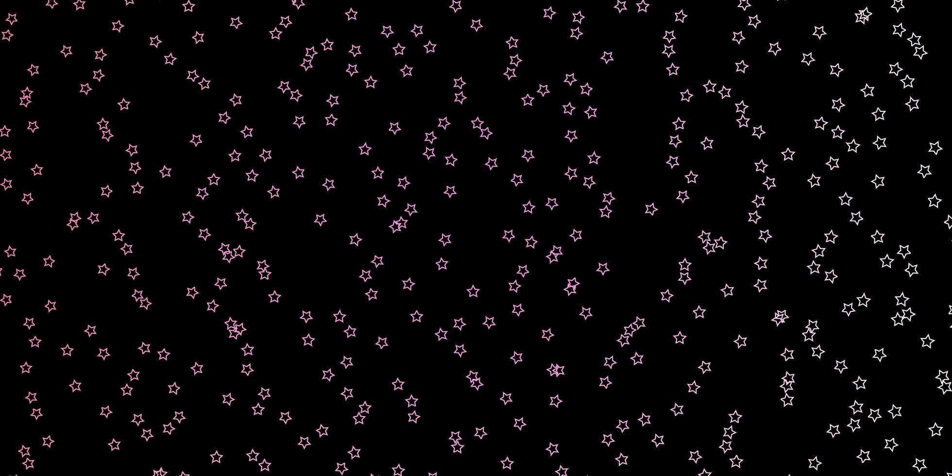 fond de vecteur rose foncé avec des étoiles colorées illustration abstraite géométrique moderne avec motif d'étoiles pour les livrets publicitaires du nouvel an