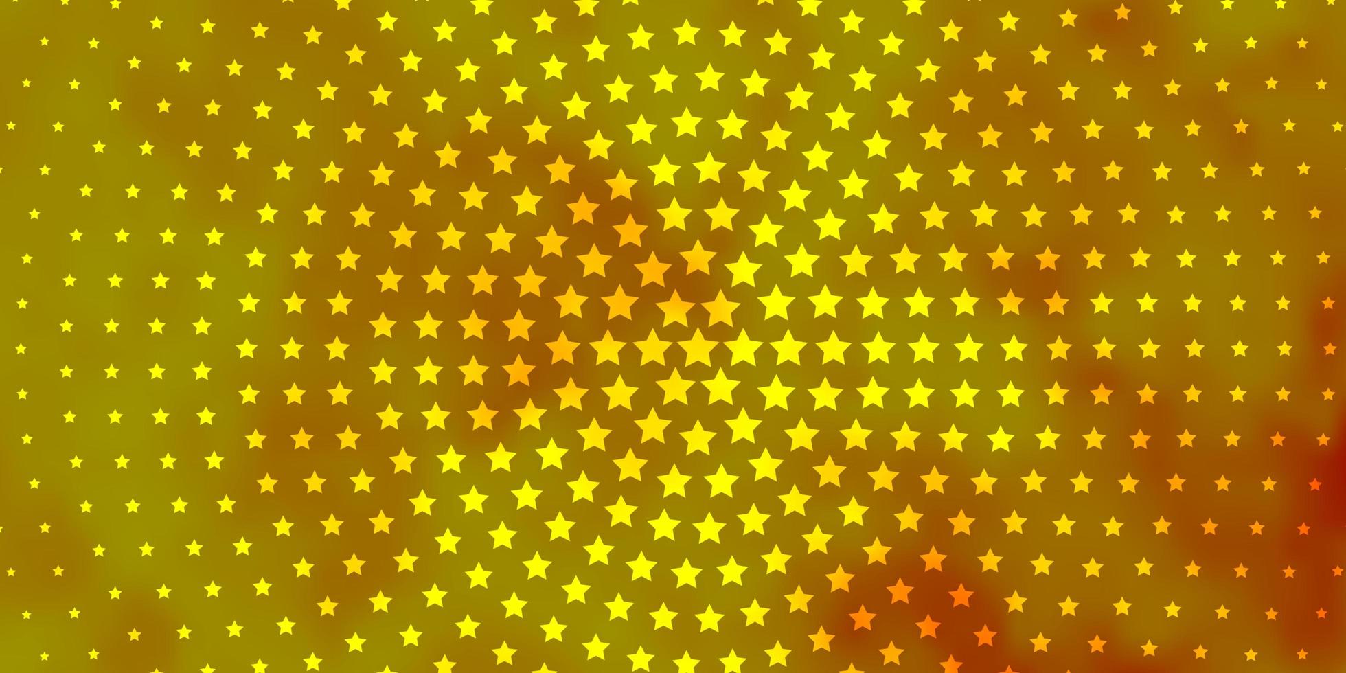 disposition vectorielle jaune clair avec des étoiles brillantes illustration décorative avec des étoiles sur un modèle de modèle abstrait pour les pages de destination des sites Web vecteur