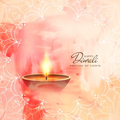 Abstrait joyeux Diwali; vecteur