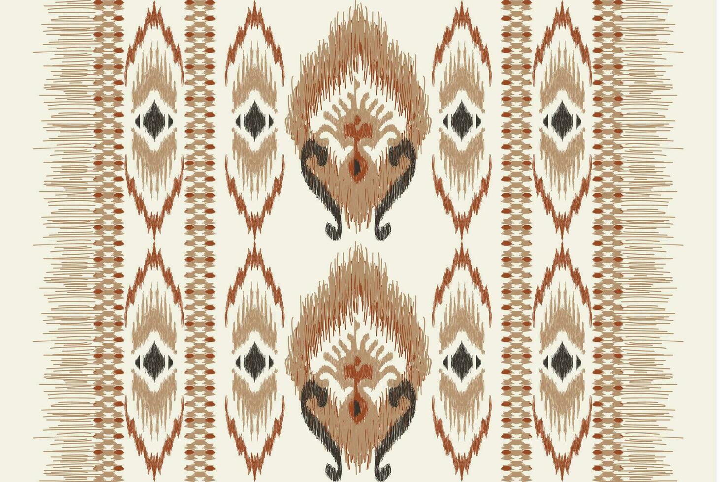 africain ikat floral paisley broderie sur blanc background.ikat ethnique Oriental modèle traditionnel.aztèque style abstrait vecteur illustration.design pour texture, tissu, vêtements, emballage, décoration.