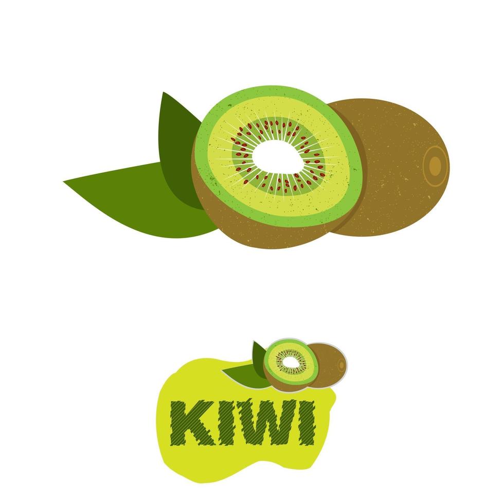 conception d'illustration vectorielle gratuite de kiwis vecteur