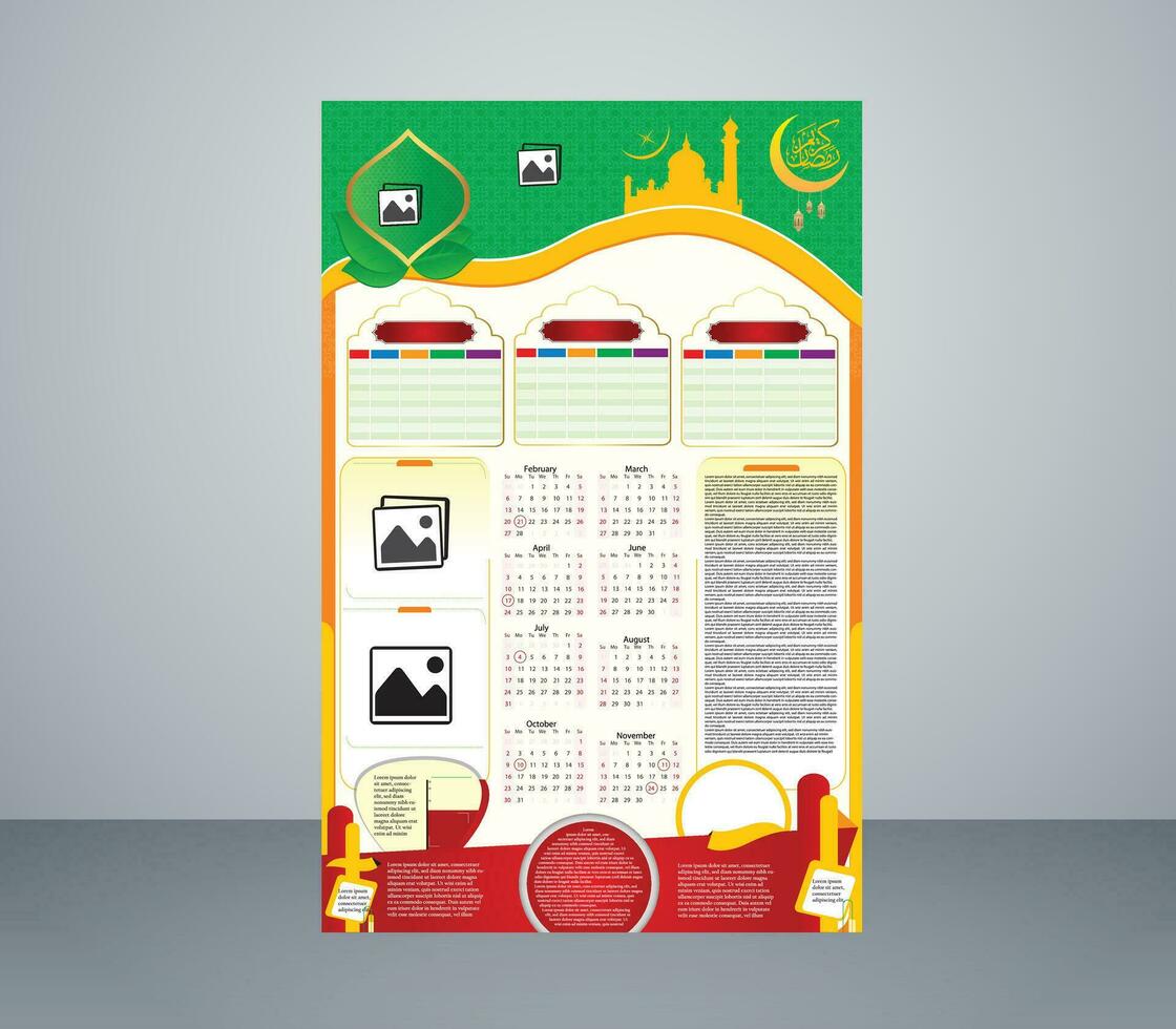 Ramadan programme 2024 pour prière fois dans Ramadan. Ramadan kareem Horaire 2021 calendrier, Ramadan calendrier programme - jeûne, iftar et prière temps table vecteur