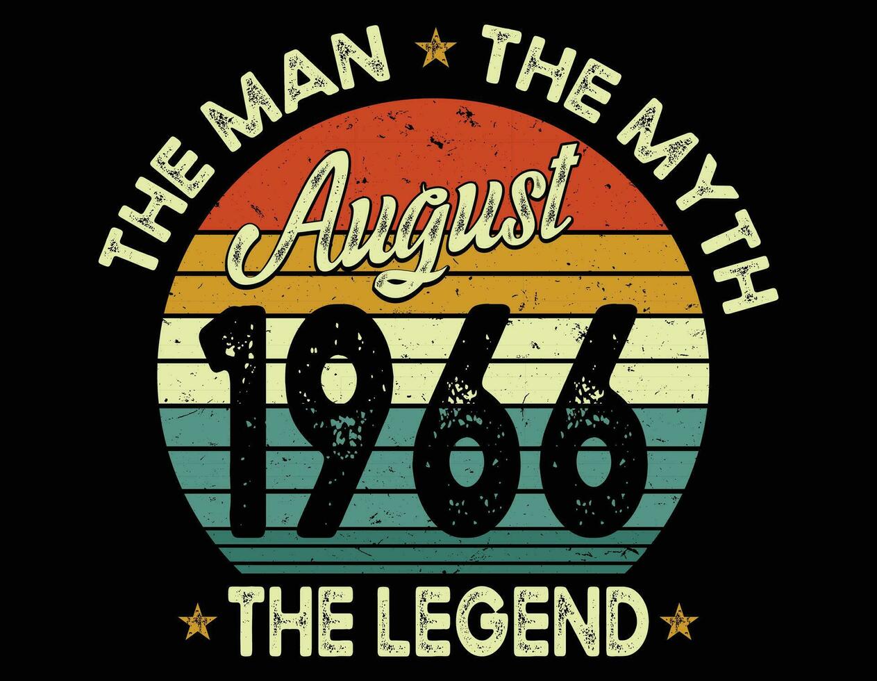 le homme le mythe août le légende- les pères journée T-shirt conception. vecteur