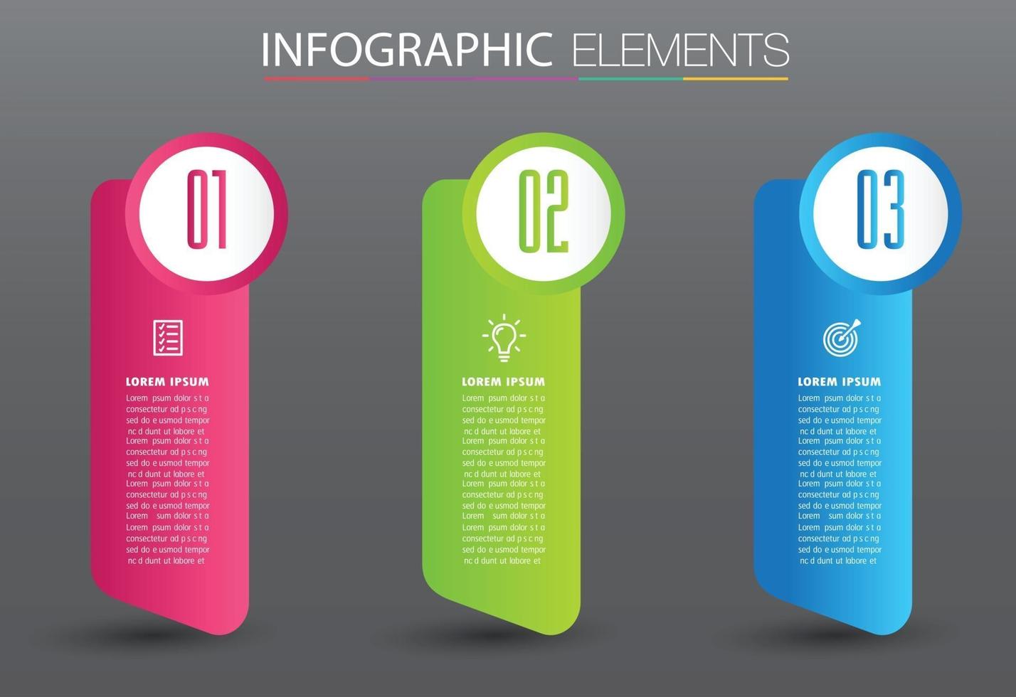 infographie de bannière de modèle de zone de texte moderne vecteur