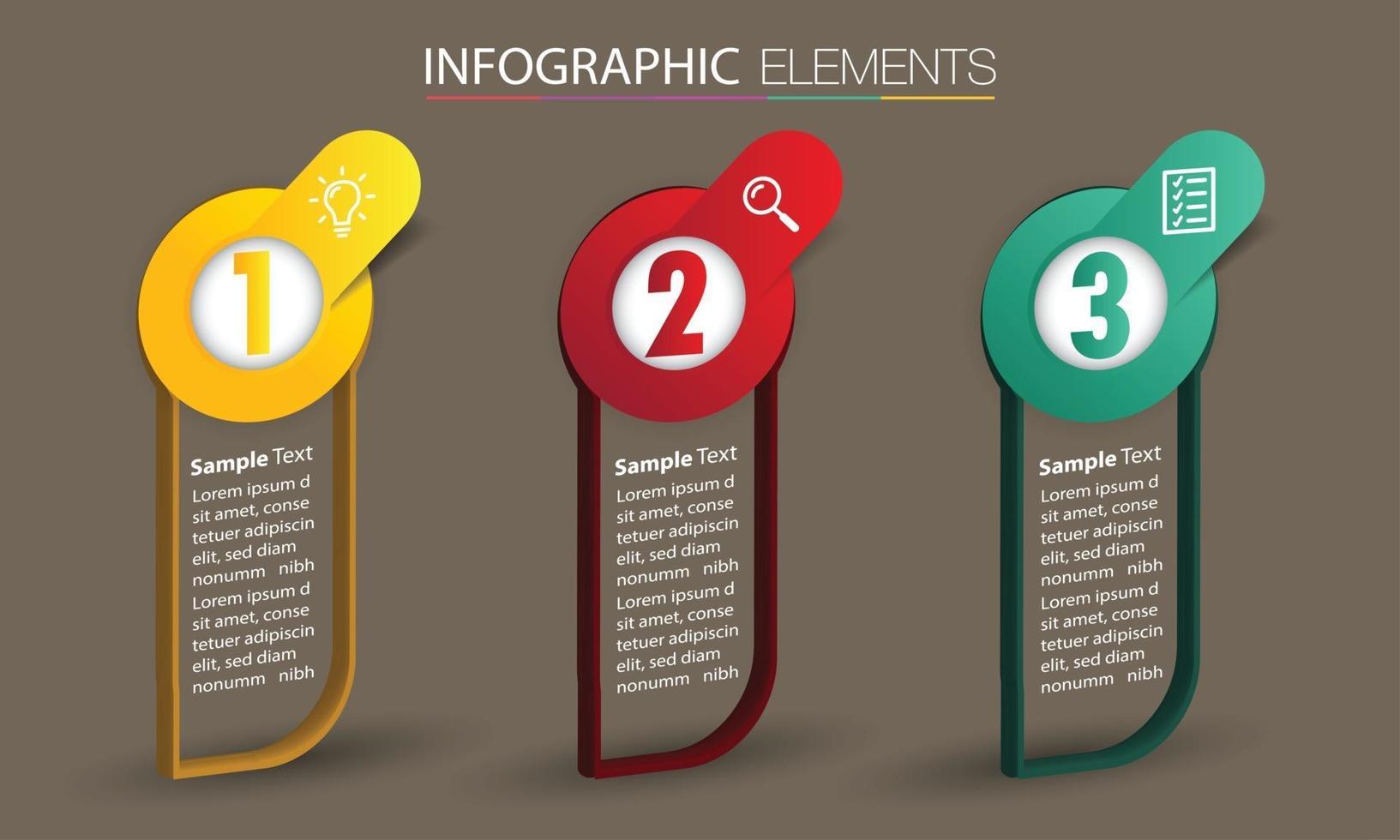 infographie de bannière de modèle de zone de texte moderne vecteur